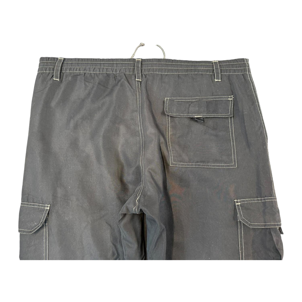 2579 First Down Double Layer Winter Track Pants Black M
