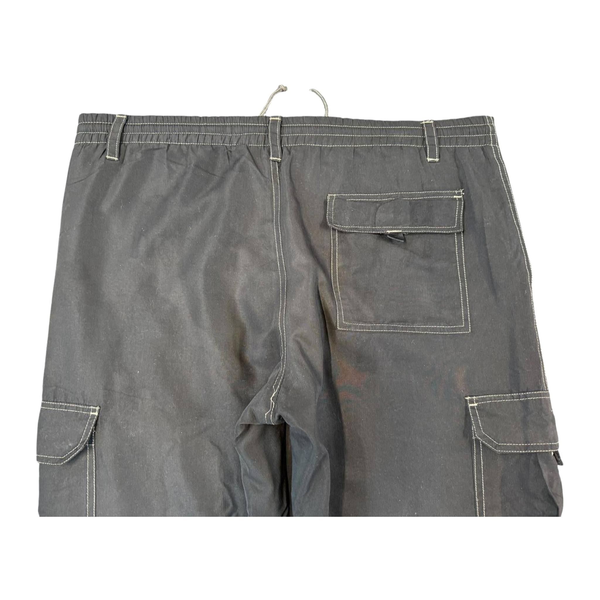 2579 First Down Double Layer Winter Track Pants Black M