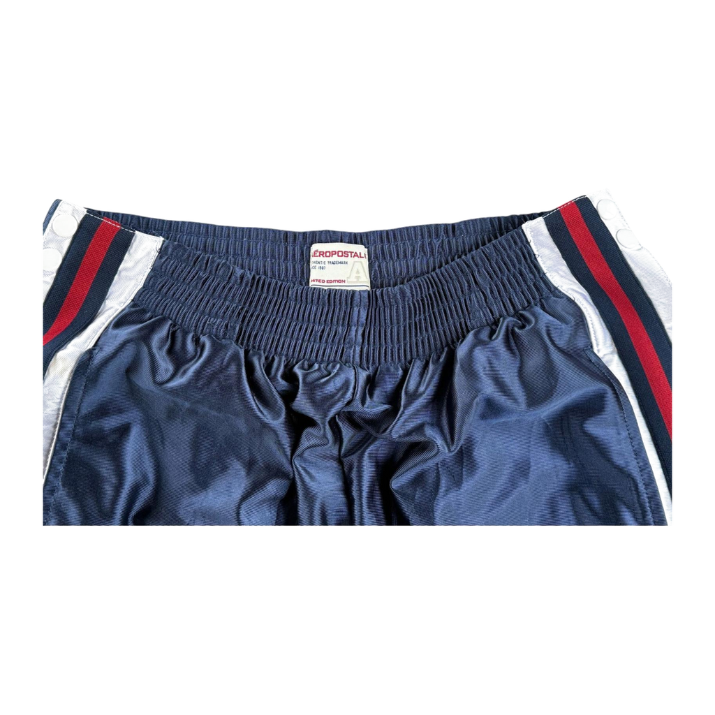 7779 Aeropostale Y2K Baggy Hip Hop Track Pants Blue L