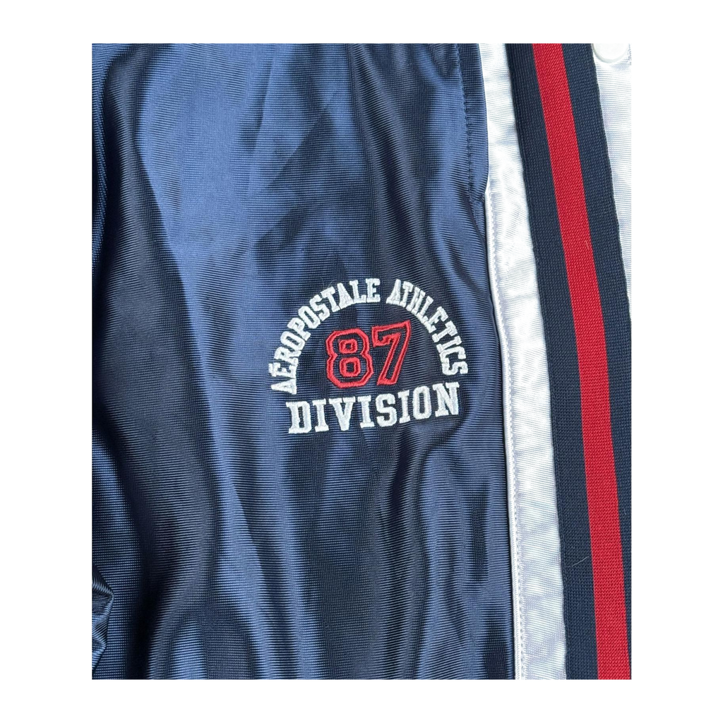 7779 Aeropostale Y2K Baggy Hip Hop Track Pants Blue L
