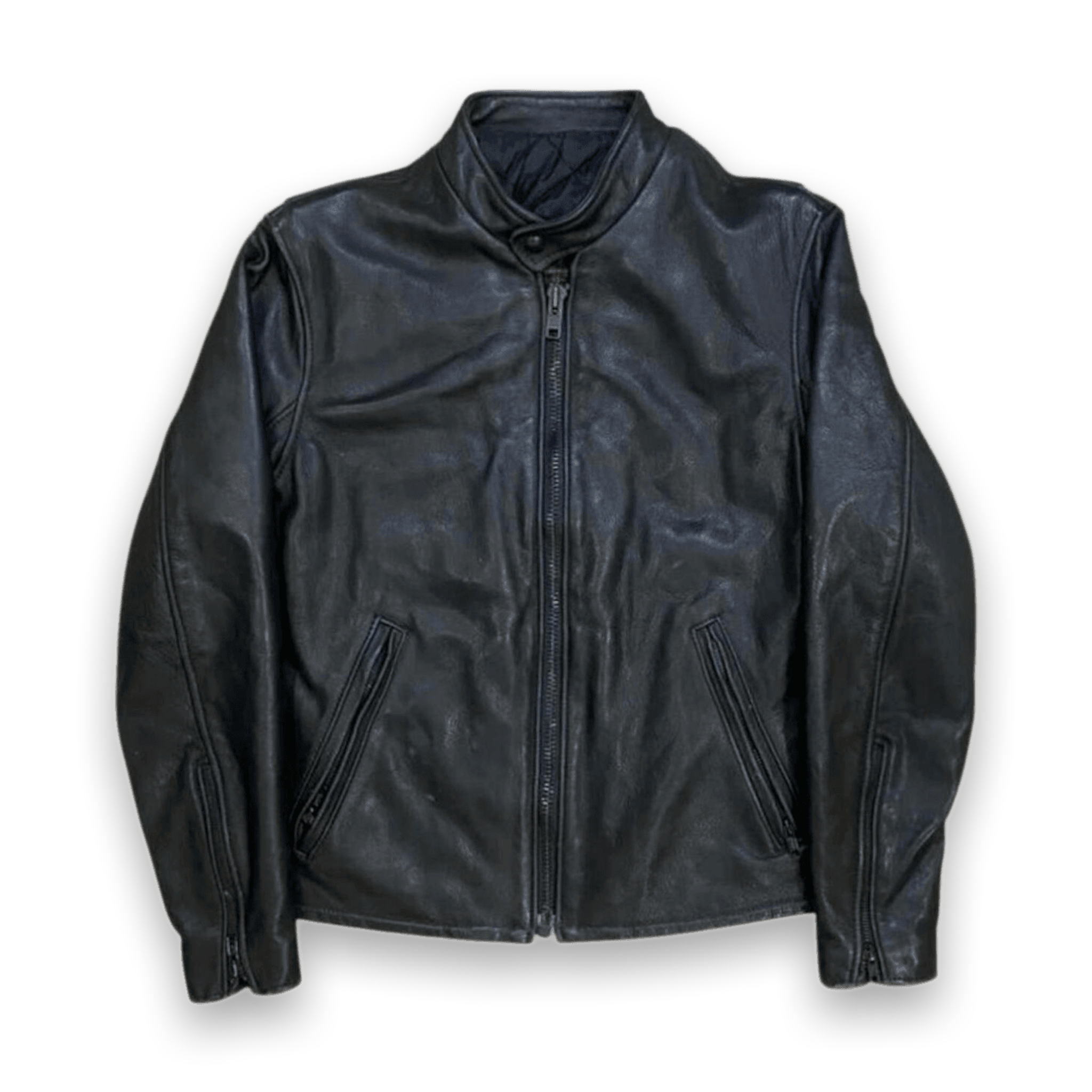 HOT Leathers Leather Biker Jacket Made in USA 1980’s Vintage M