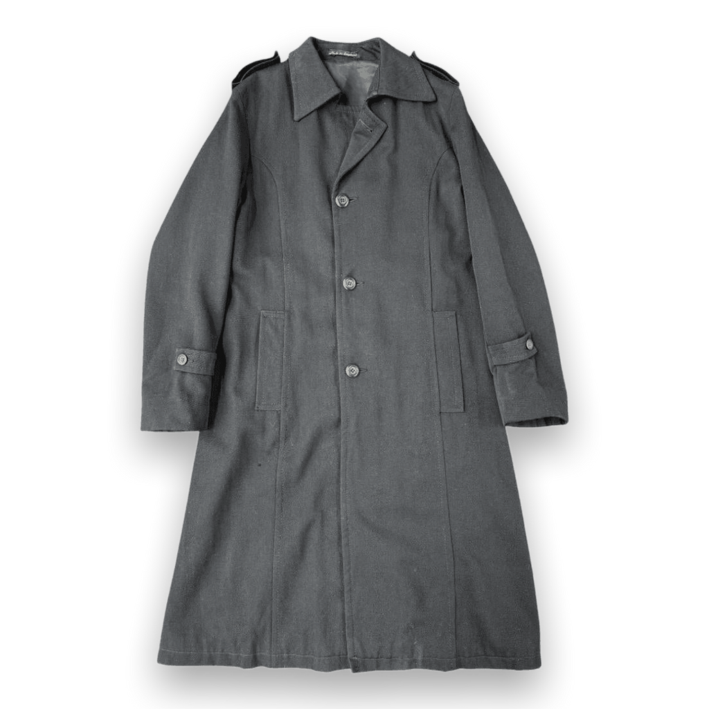 Irvine Sellars Mate's Carnaby St Made in England Vintage 1970s Wool Overcoat Black S