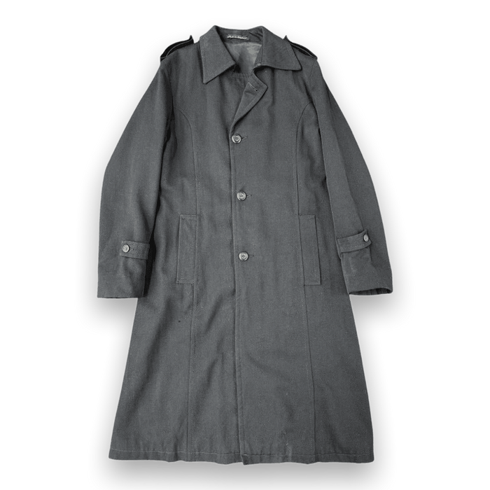 Irvine Sellars Mate's Carnaby St Made in England Vintage 1970s Wool Overcoat Black S