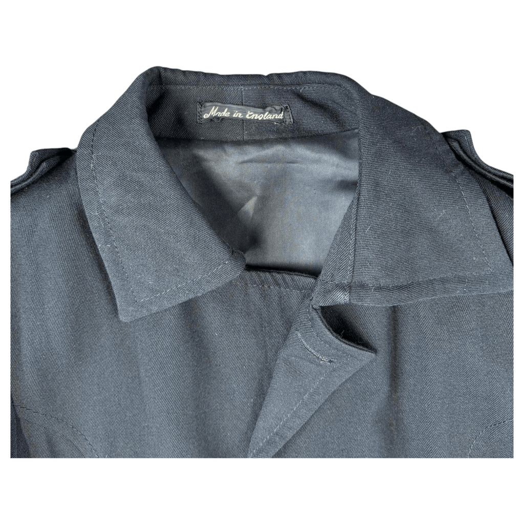 Irvine Sellars Mate's Carnaby St Made in England Vintage 1970s Wool Overcoat Black S