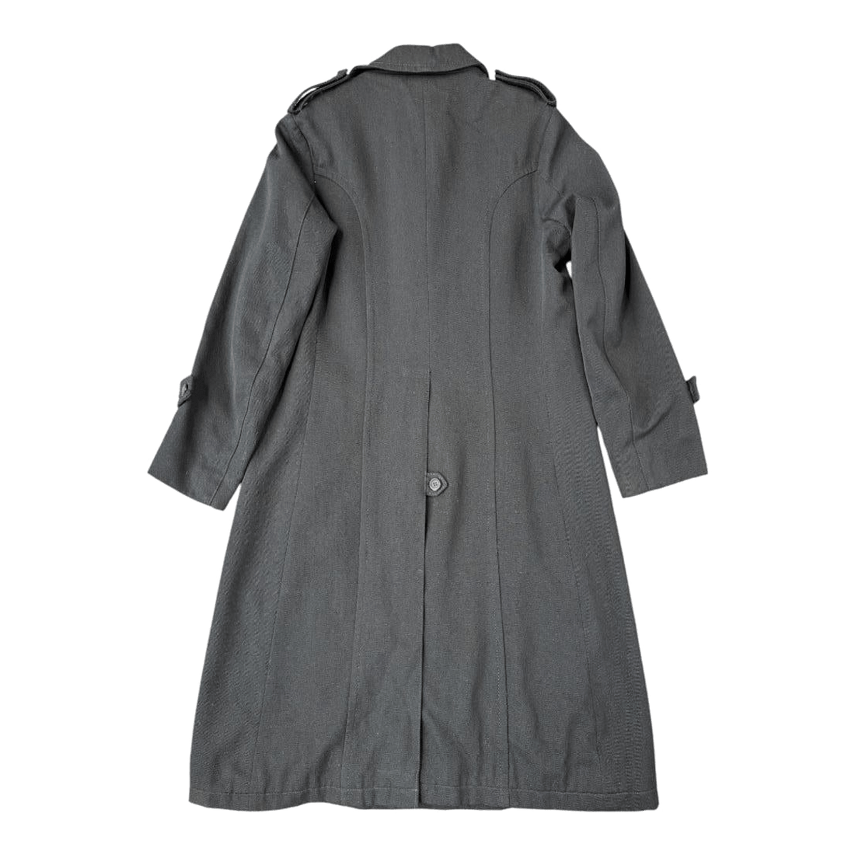 Irvine Sellars Mate's Carnaby St Made in England Vintage 1970s Wool Overcoat Black S