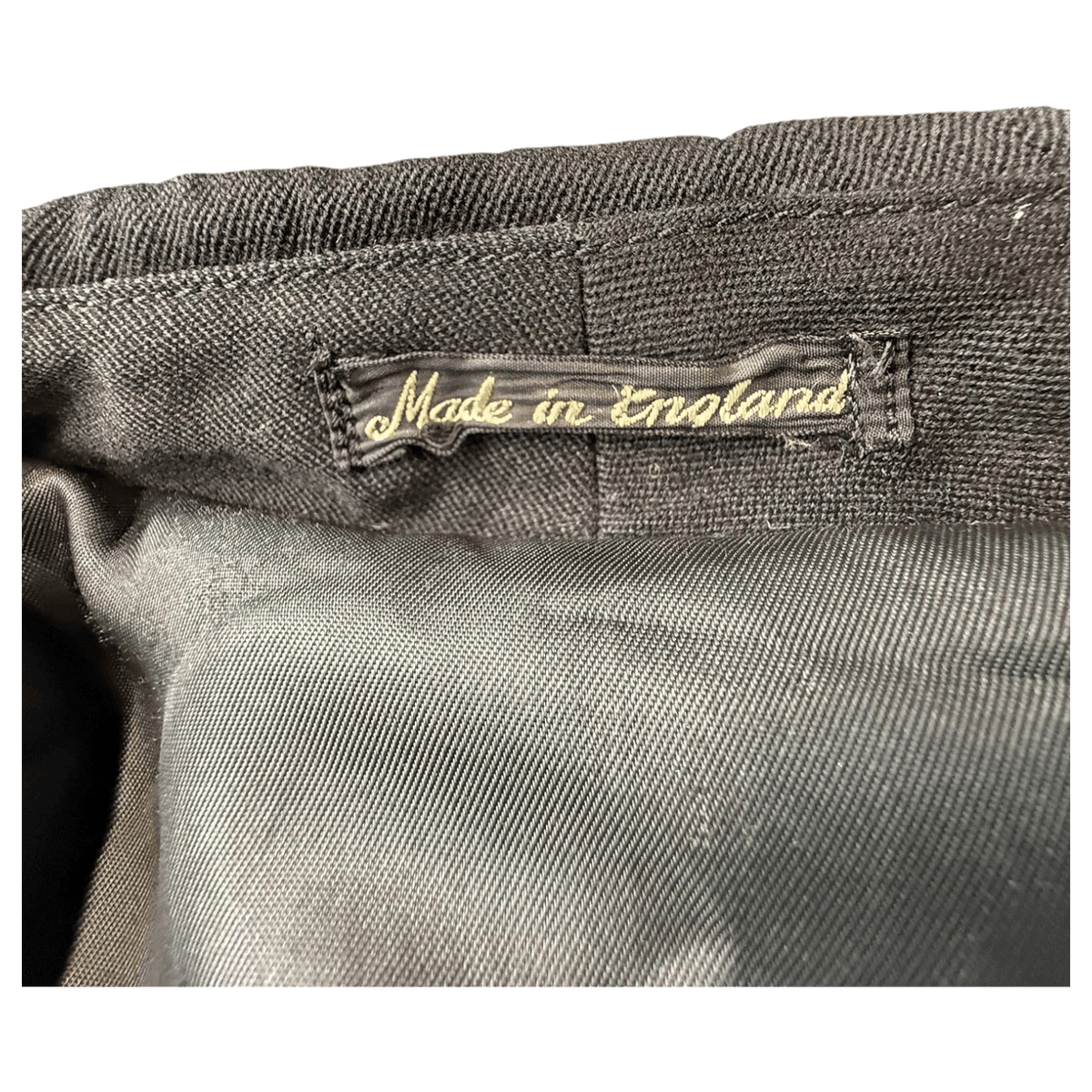 Irvine Sellars Mate's Carnaby St Made in England Vintage 1970s Wool Overcoat Black S