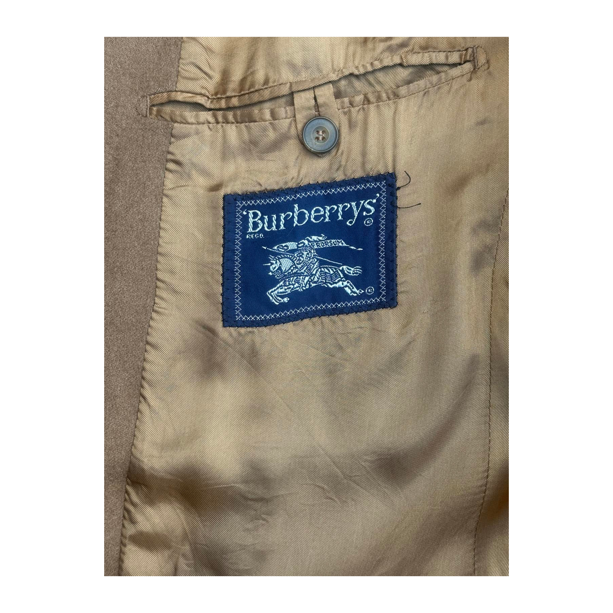 Burberry Wool Blazer Vintage Tan M