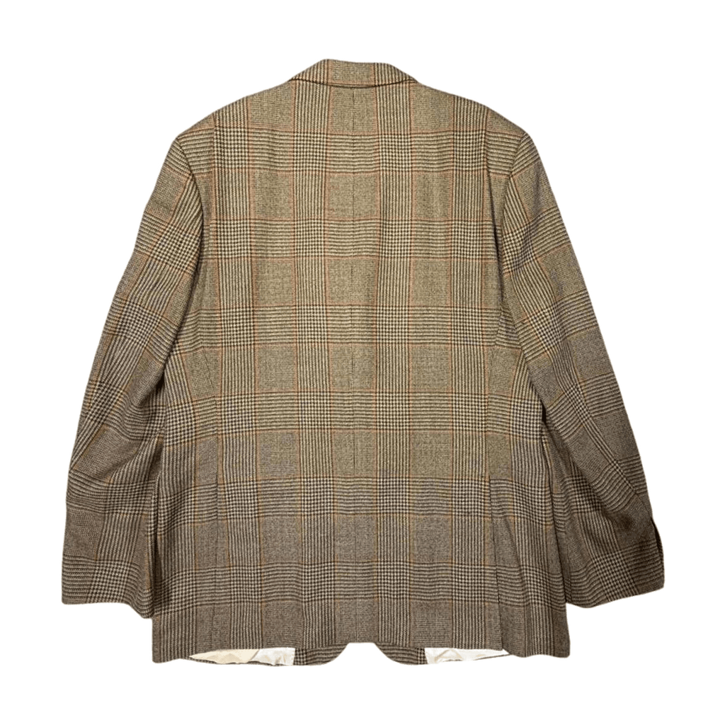 Hugo Boss Blazer Wool Tweed Overcoat Brown L