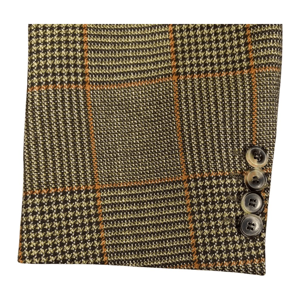 Hugo Boss Blazer Wool Tweed Overcoat Brown L