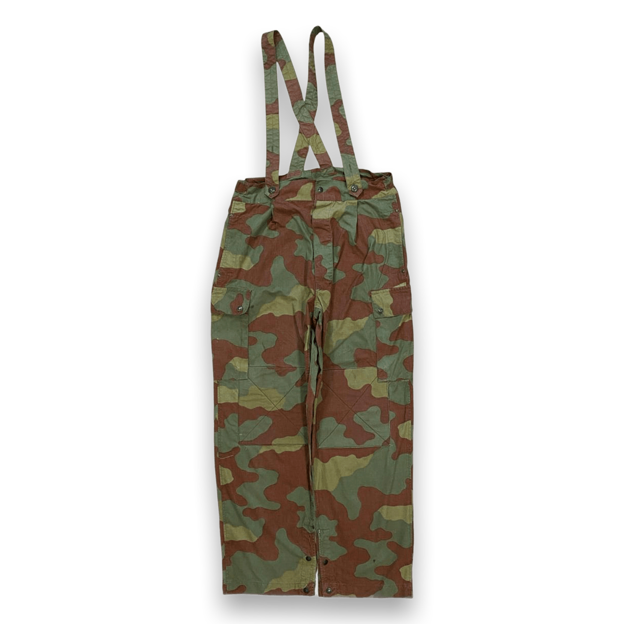 Vintage Italian Military Para Pants Camouflage 1960's Stamped 34
