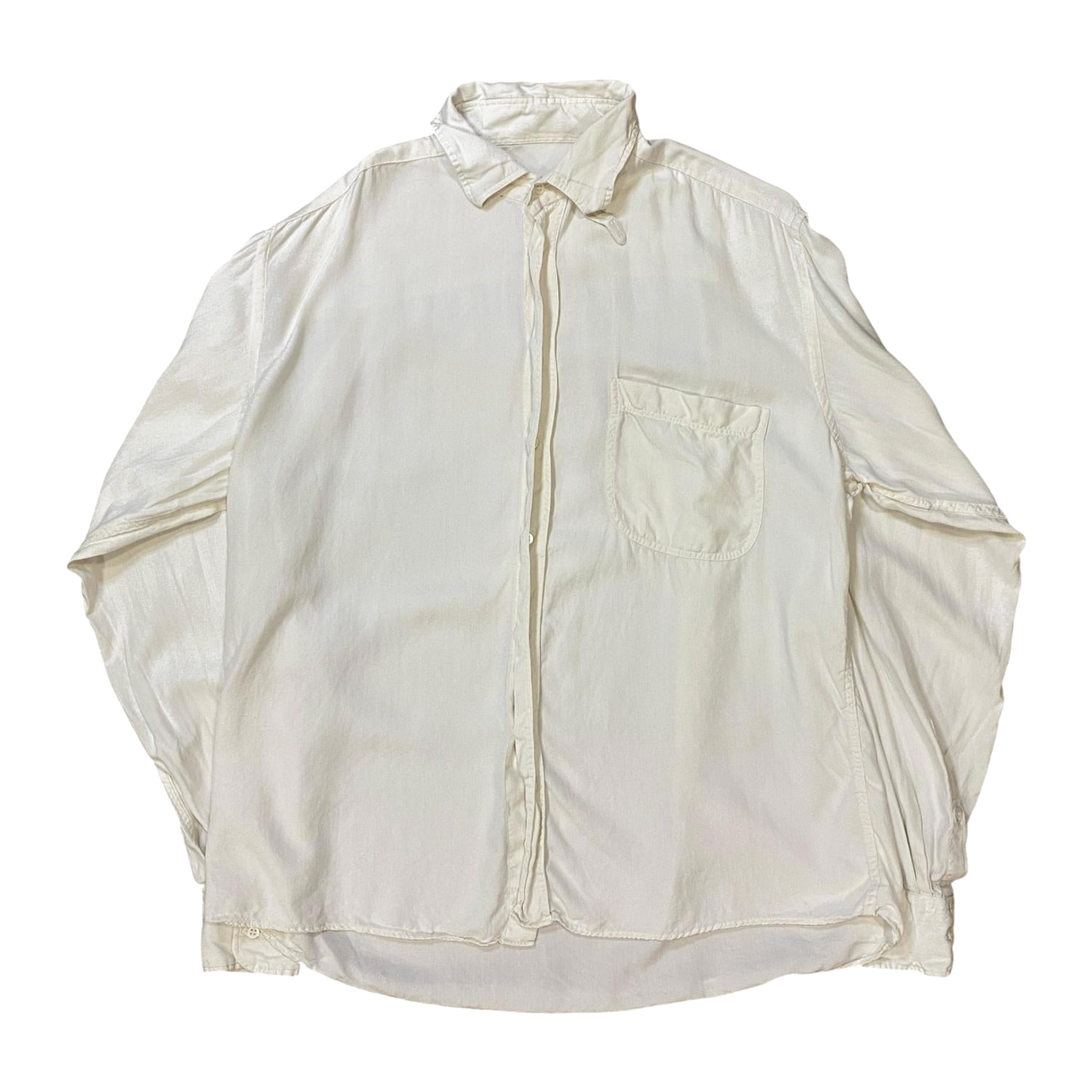 Bagutta Made in Italy Vintage Button Up Shirt Cream L