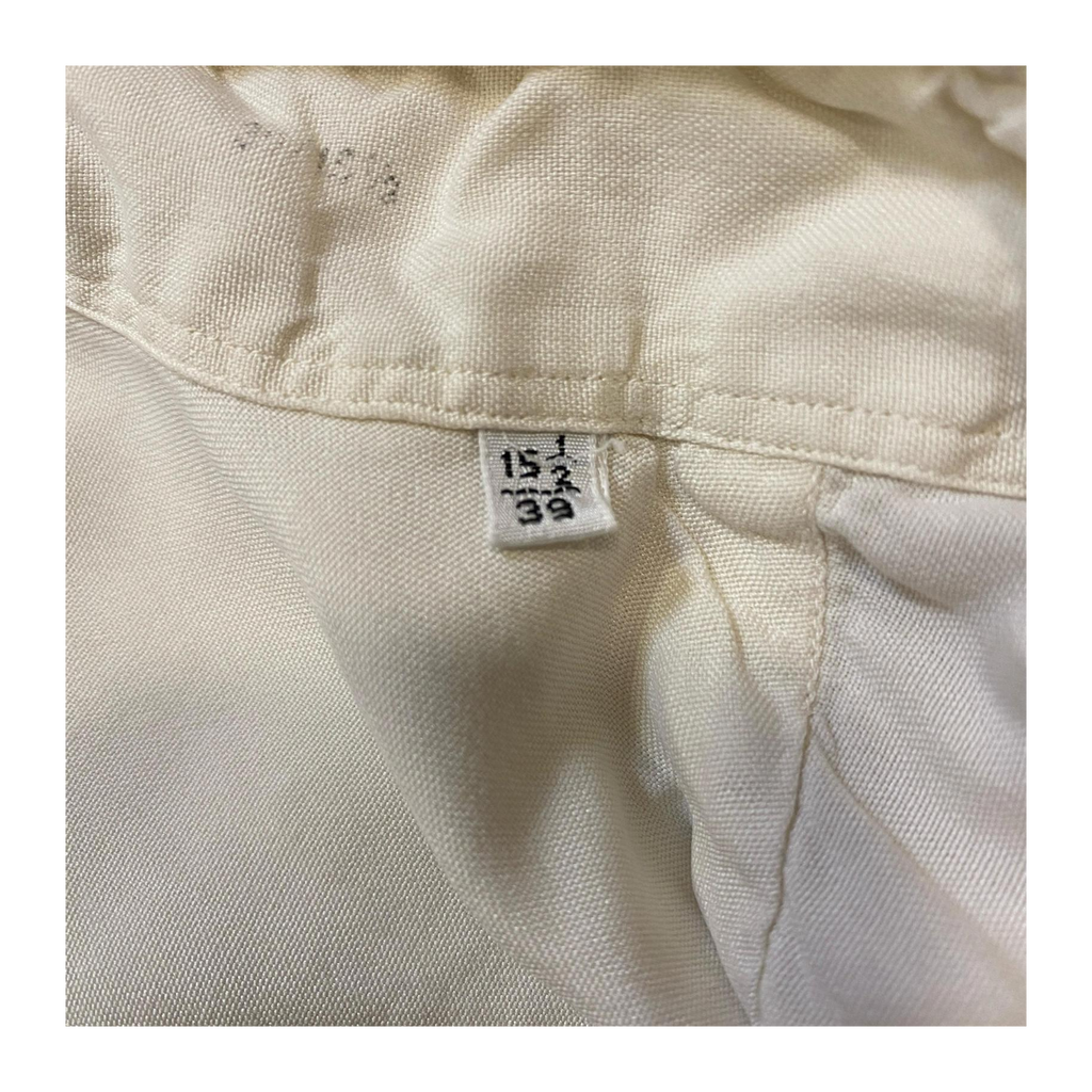 Bagutta Made in Italy Vintage Button Up Shirt Cream L