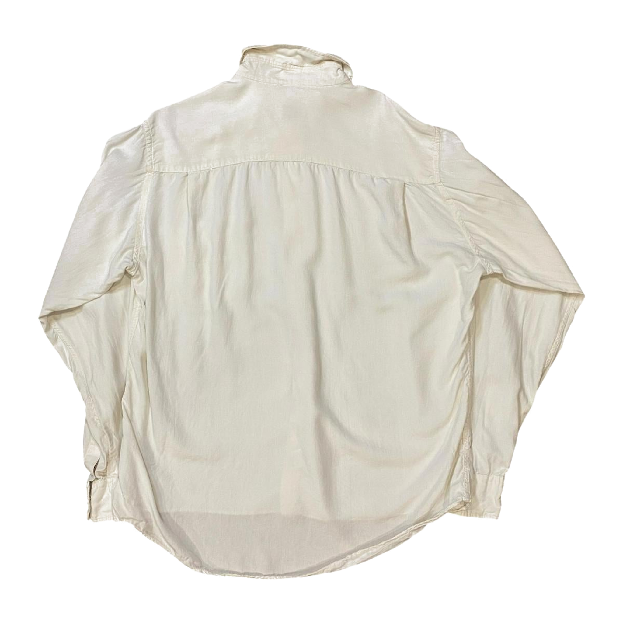 Bagutta Made in Italy Vintage Button Up Shirt Cream L