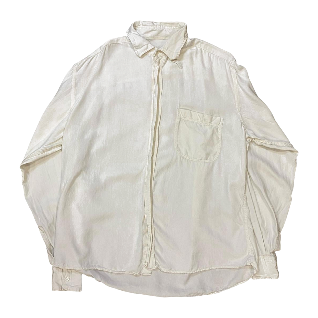 Bagutta Made in Italy Vintage Button Up Shirt Cream L