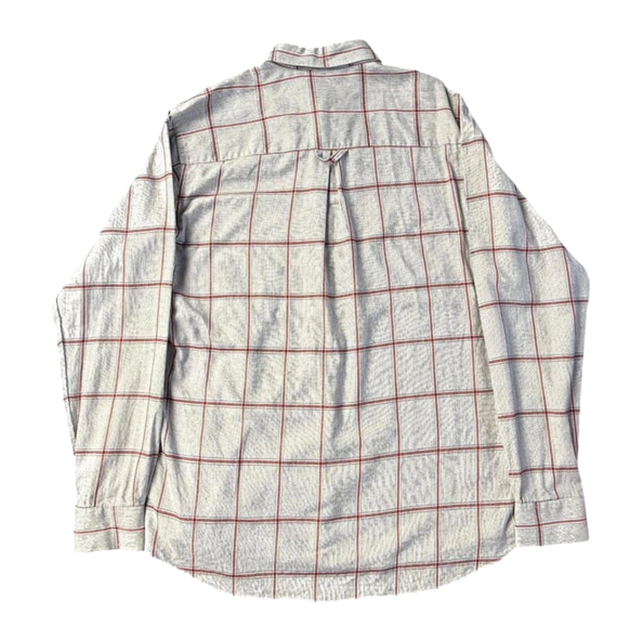 Christian Dior Monsieur Men’s Shirt 1980’s Vintage Pale Grey Red M