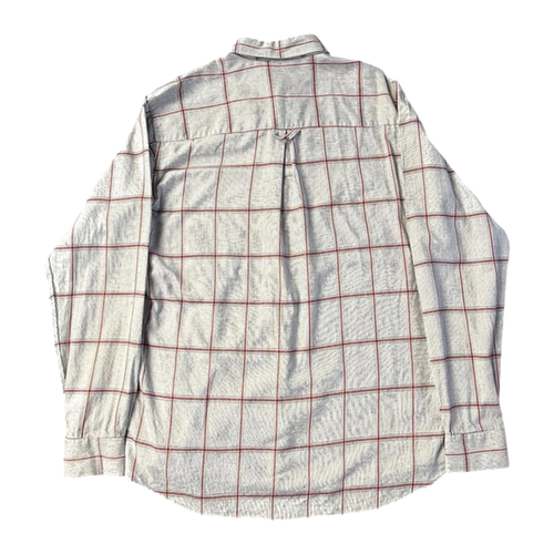 Christian Dior Monsieur Men’s Shirt 1980’s Vintage Pale Grey Red M