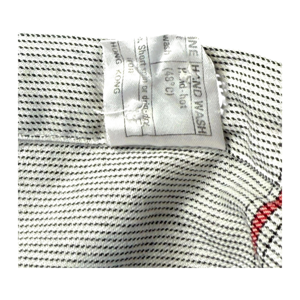 Christian Dior Monsieur Men’s Shirt 1980’s Vintage Pale Grey Red M