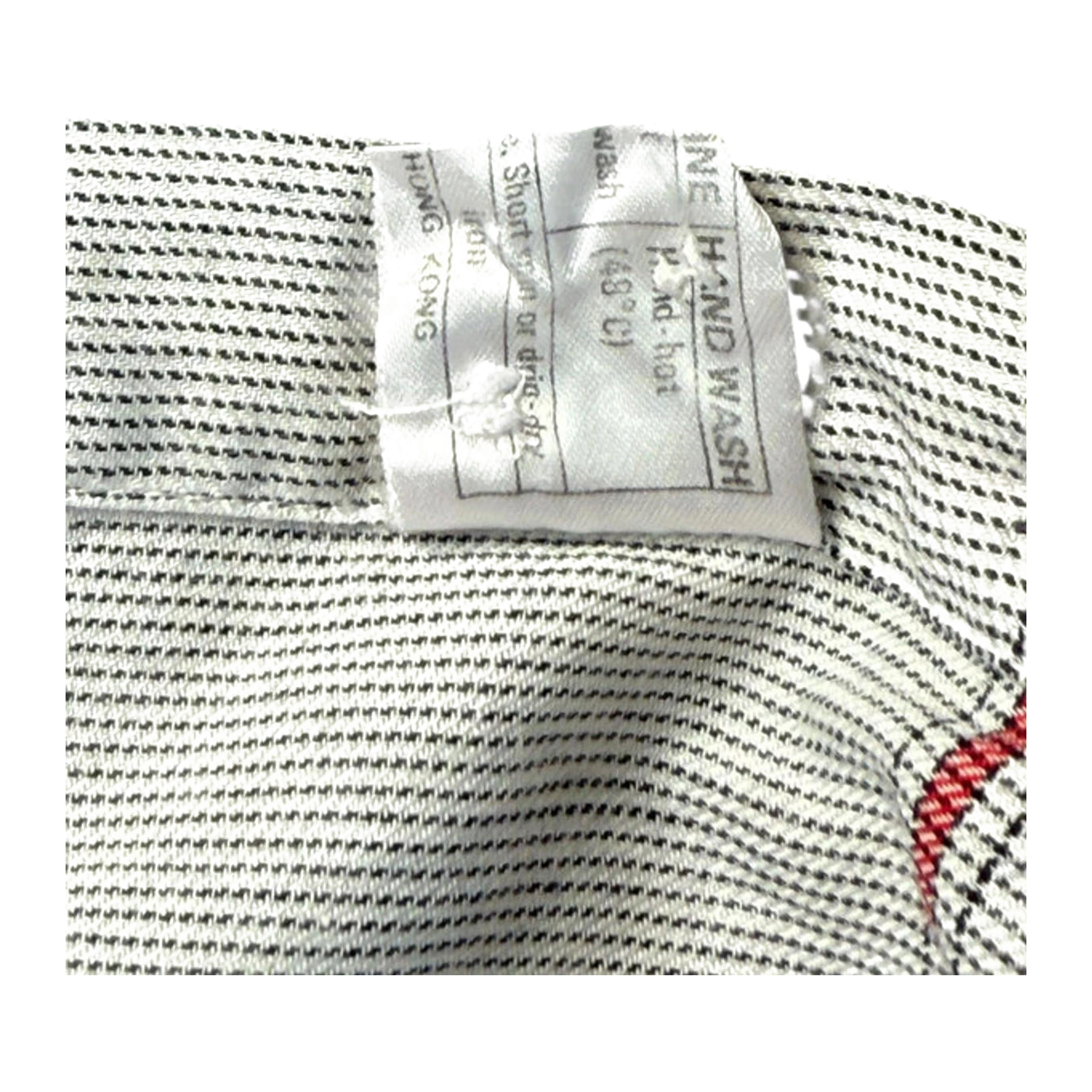 Christian Dior Monsieur Men’s Shirt 1980’s Vintage Pale Grey Red M