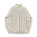 Vintage LG Adams Pure Silk Button Up Shirt Cream M