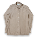 Jean Pierre Vintage Made in England Classic Striped Button Up Beige L