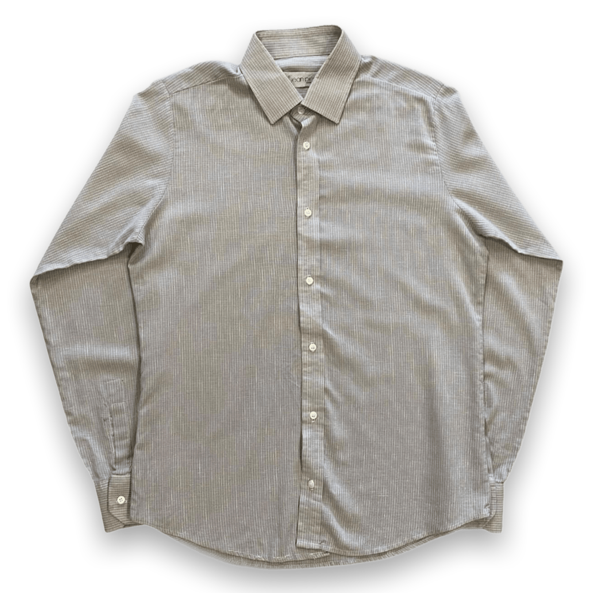 Jean Pierre Vintage 1970s Made in England Men's Long Sleeve Button Up Shirt Grey M