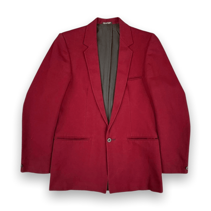 John Peters Vintage 1970s Made in England Wool Blazer Red S