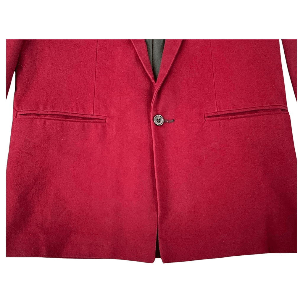 John Peters Vintage 1970s Made in England Wool Blazer Red S