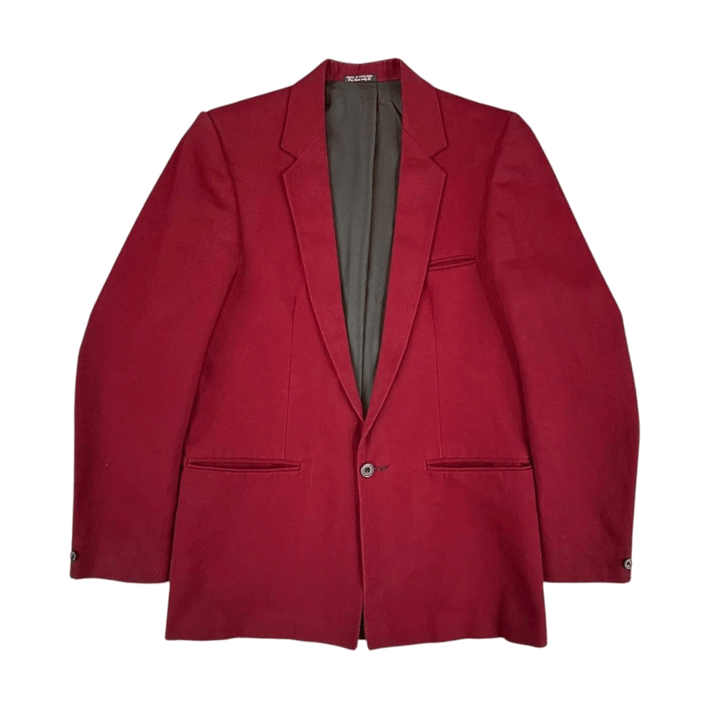 John Peters Vintage 1970s Made in England Wool Blazer Red S