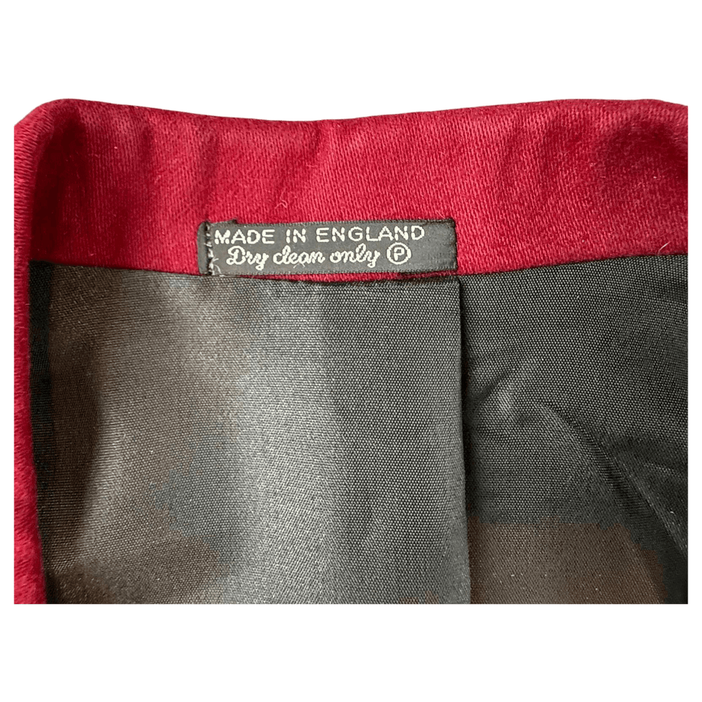John Peters Vintage 1970s Made in England Wool Blazer Red S