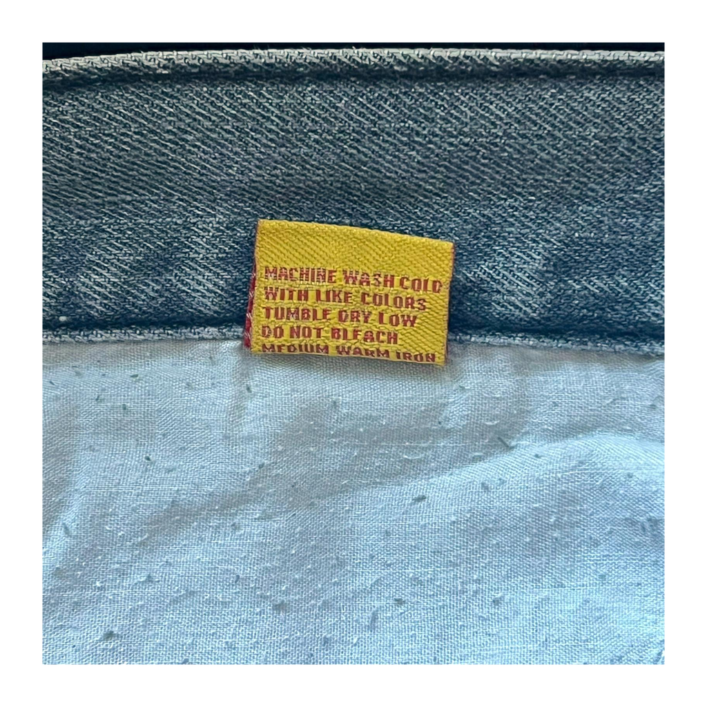 FUSA Focus USA Distressed Straight Leg Denim Jeans 14