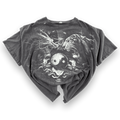 Yin Yang Tiger Vs Dragon Y2K Vintage Radical T-Shirt Black XL