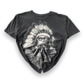 Rook Old and Serious Man Y2K Graphic T-Shirt Black L
