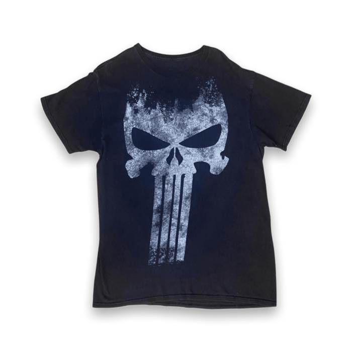 Punisher Skull Y2K Short Sleeve T Shirt Black M