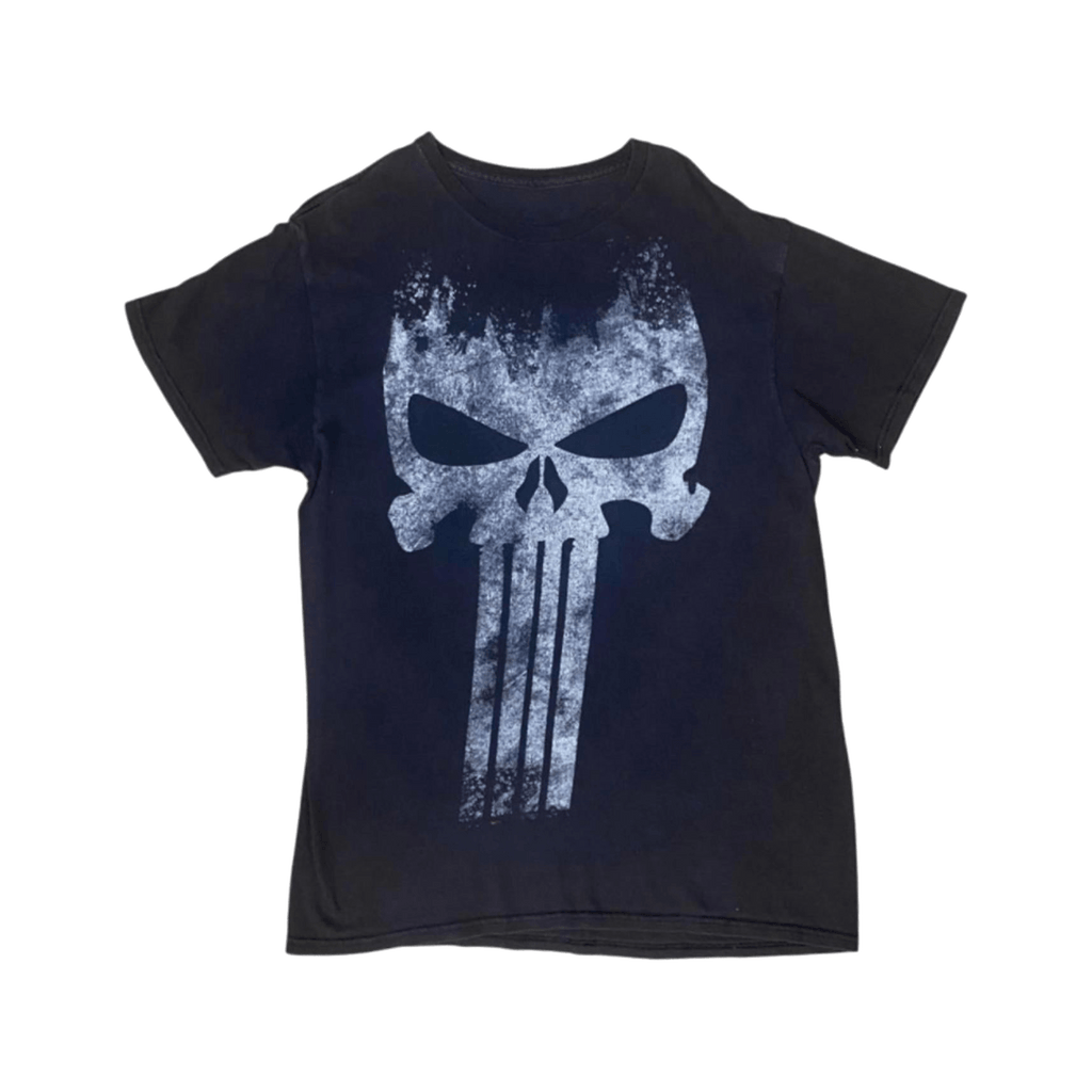 Punisher Skull Y2K Short Sleeve T Shirt Black M