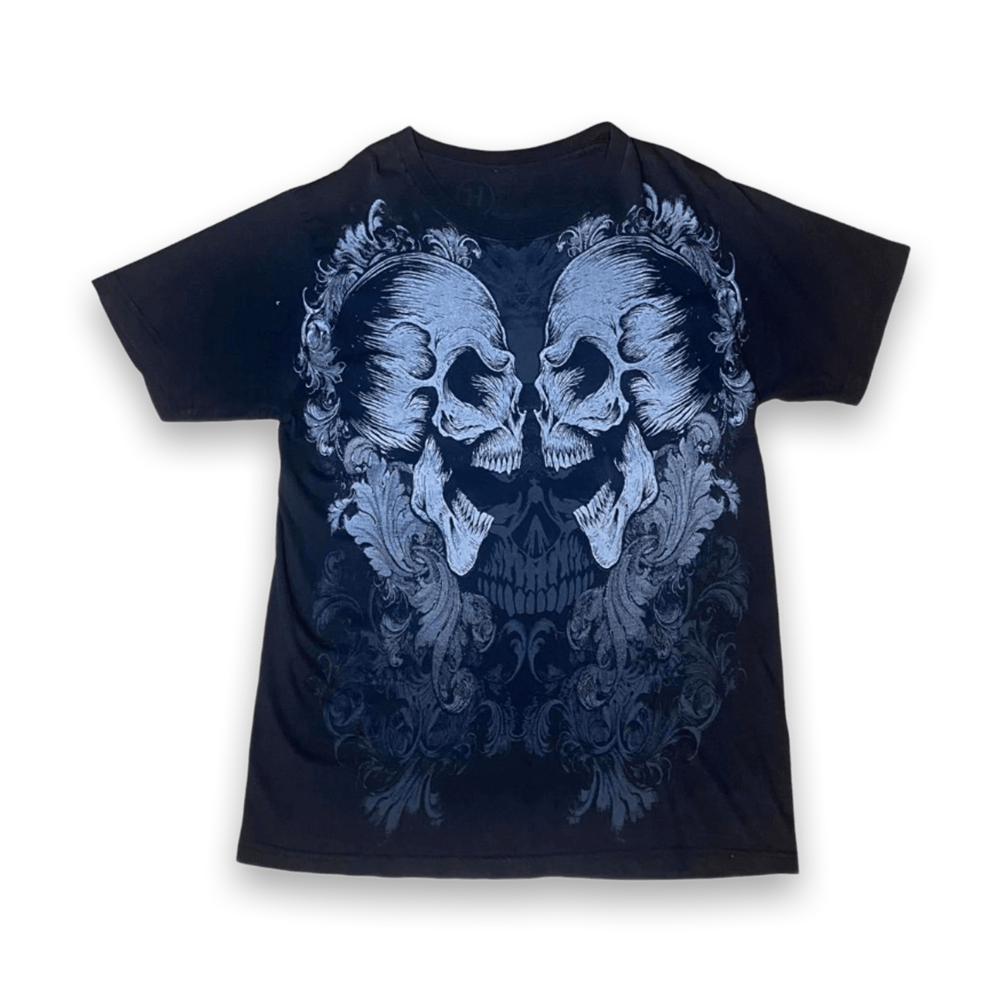 Y2K Skull2SKull Graphic T Shirt Black M
