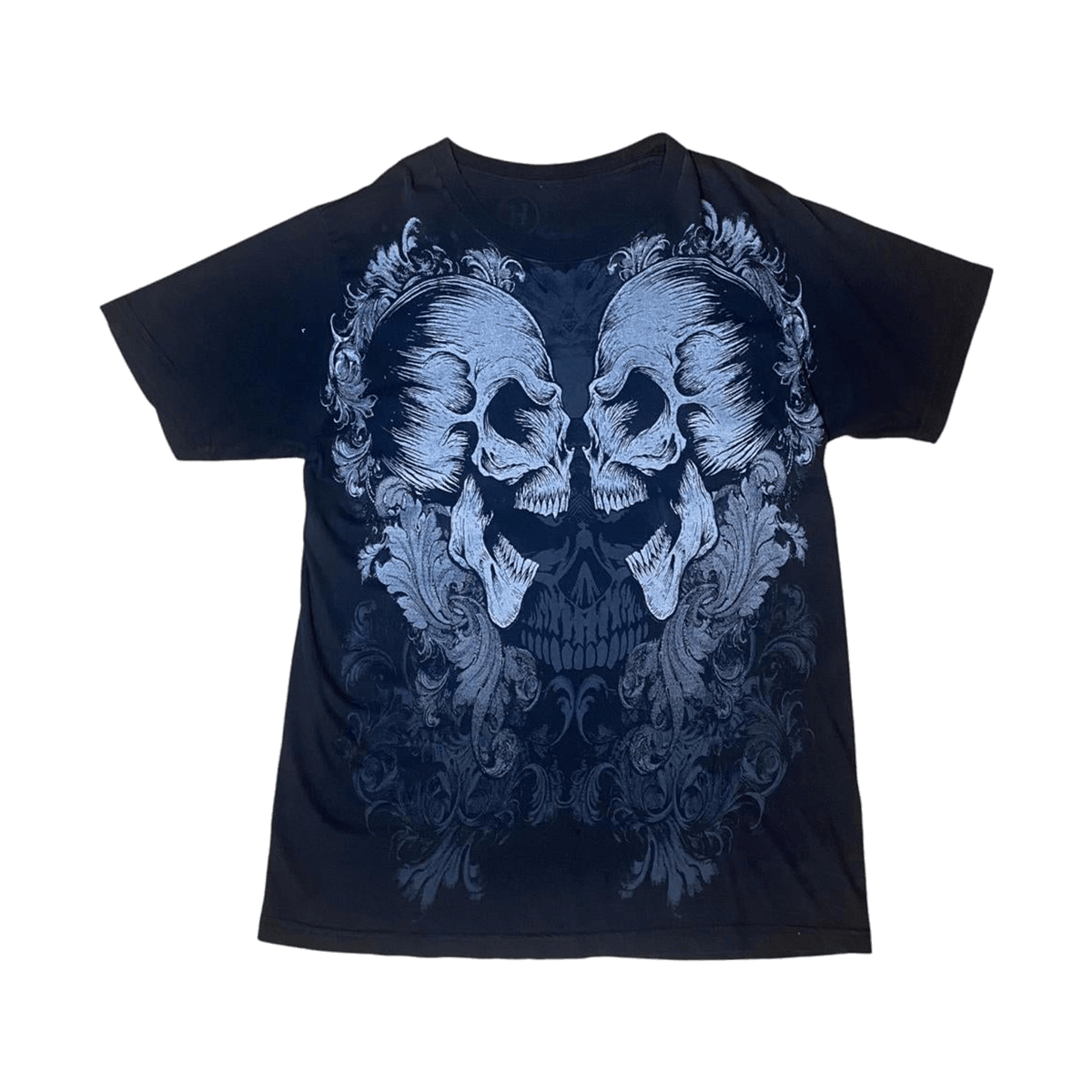 Y2K Skull2SKull Graphic T Shirt Black M