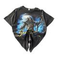 Grim Reaper Y2K Graphic Short Sleeve T-Shirt Black L