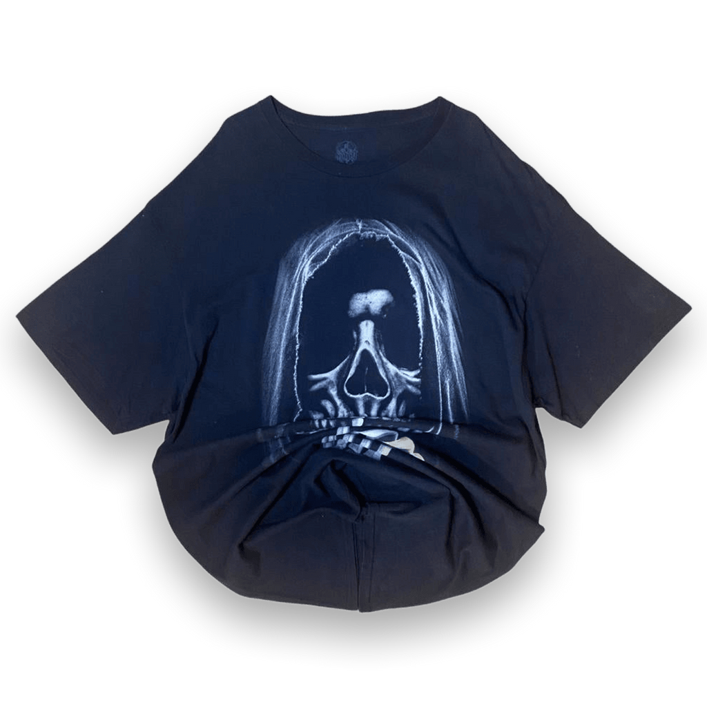 Y2K Spirit Grim Reaper Skull T Shirt Black L