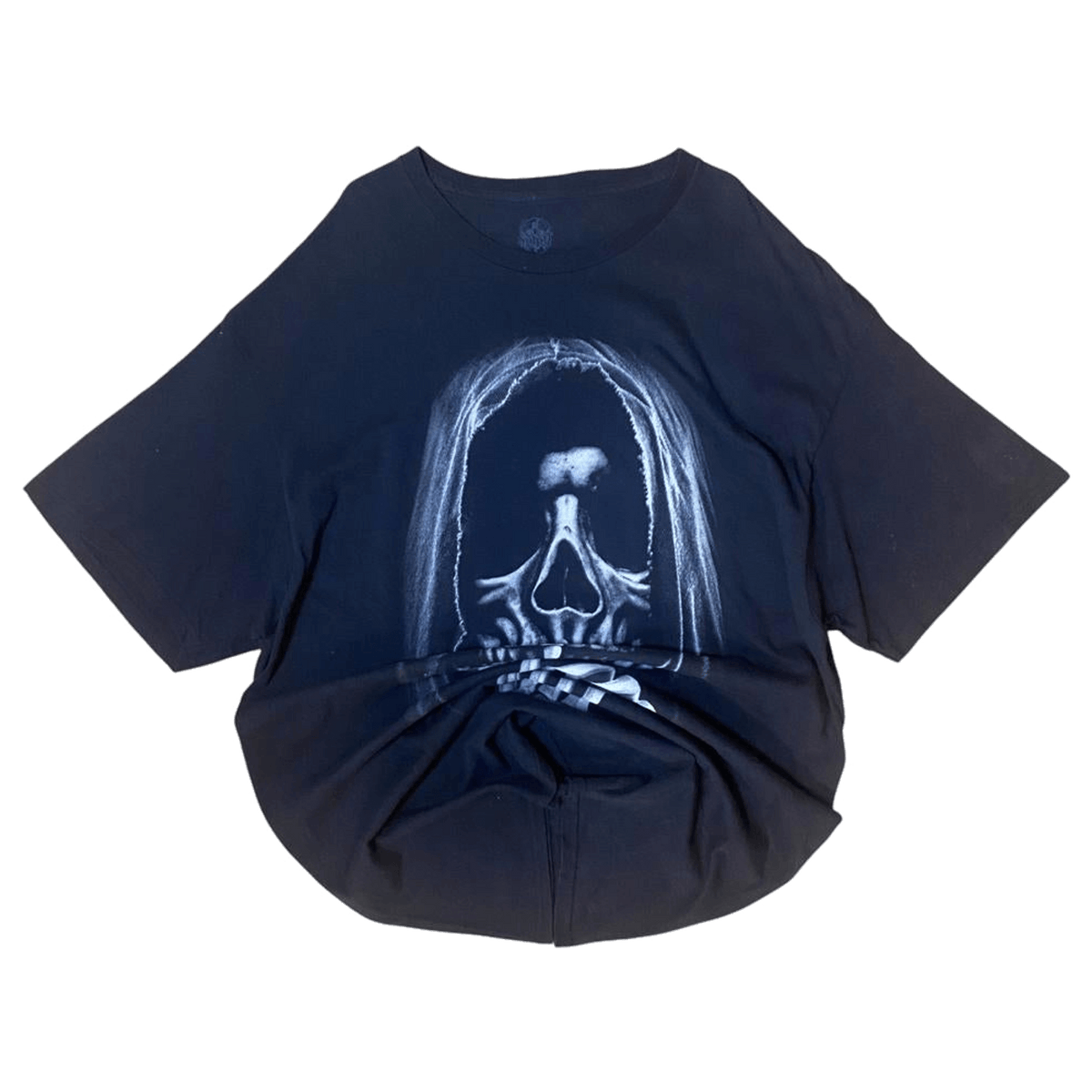 Y2K Spirit Grim Reaper Skull T Shirt Black XL