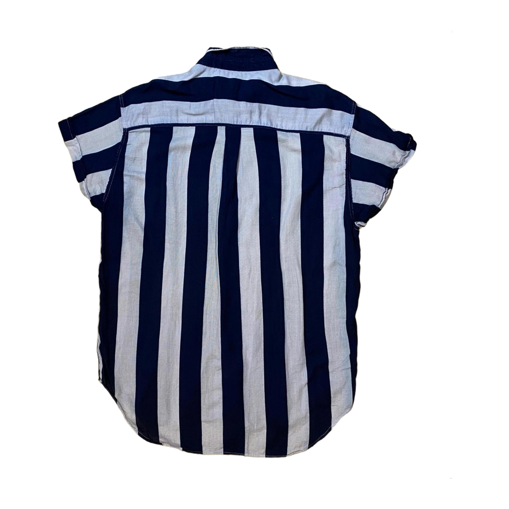 Emporio Armani Classic 90s Light Cotton Striped Button Up Beige M