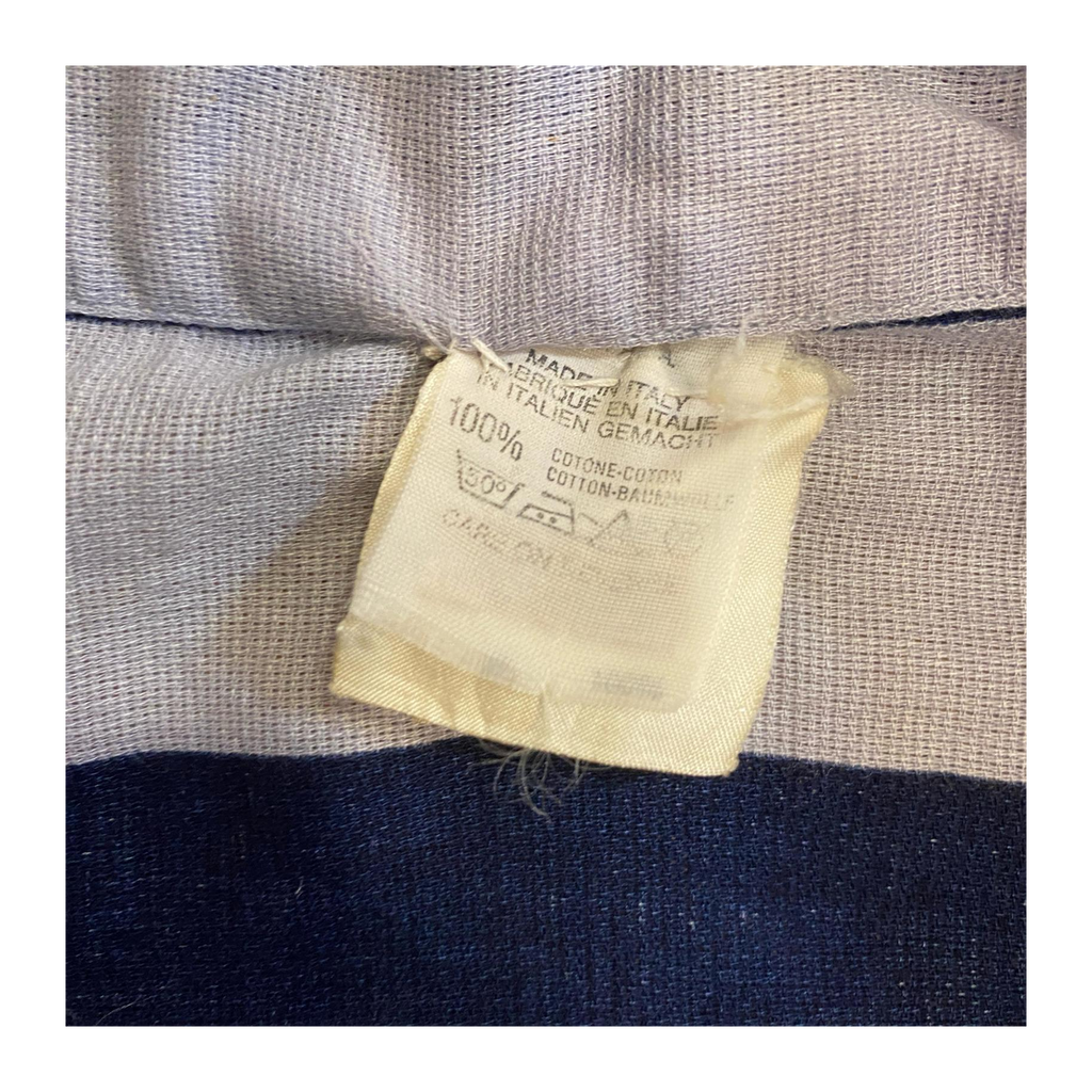 Emporio Armani Classic 90s Light Cotton Striped Button Up Beige M