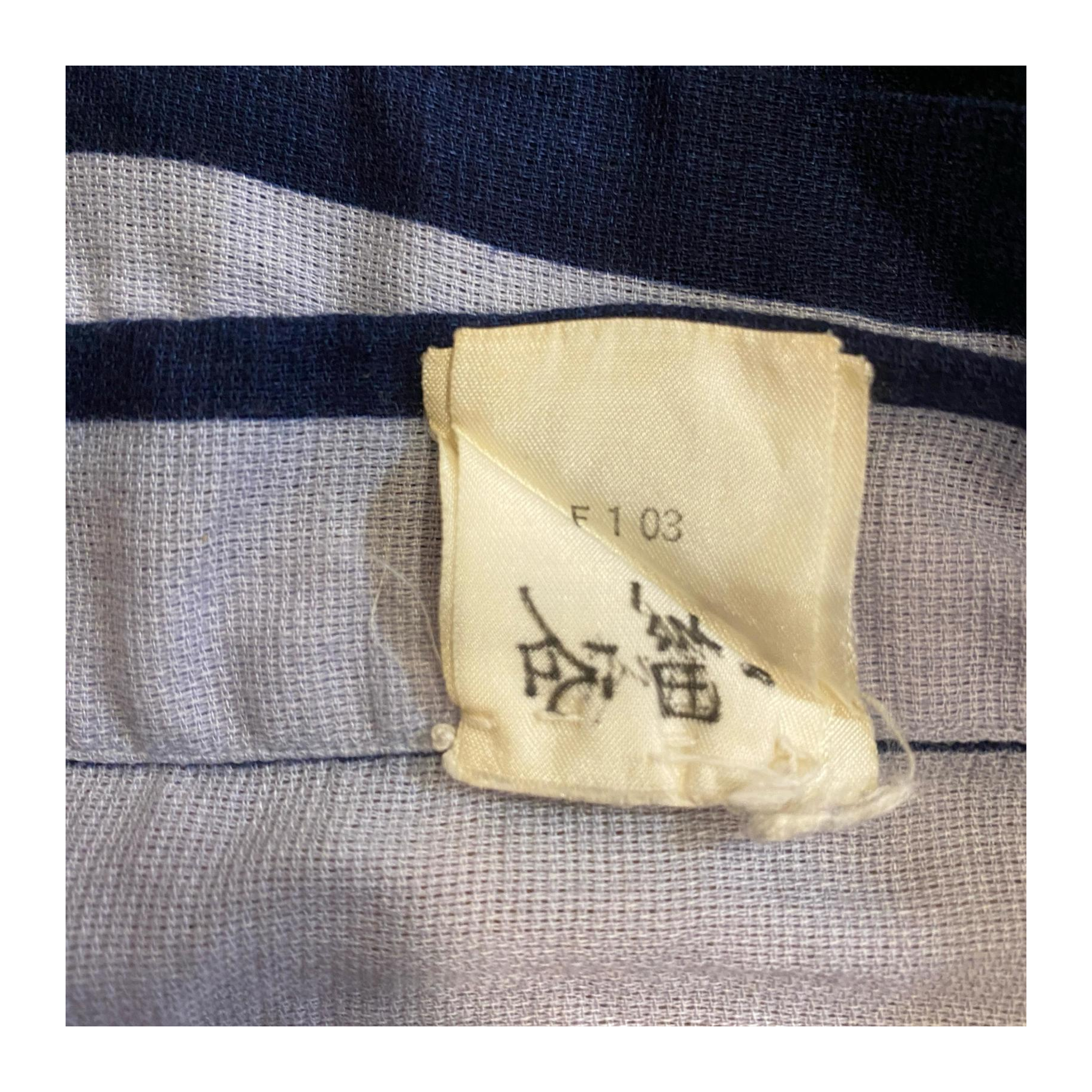 Emporio Armani Classic 90s Light Cotton Striped Button Up Beige M
