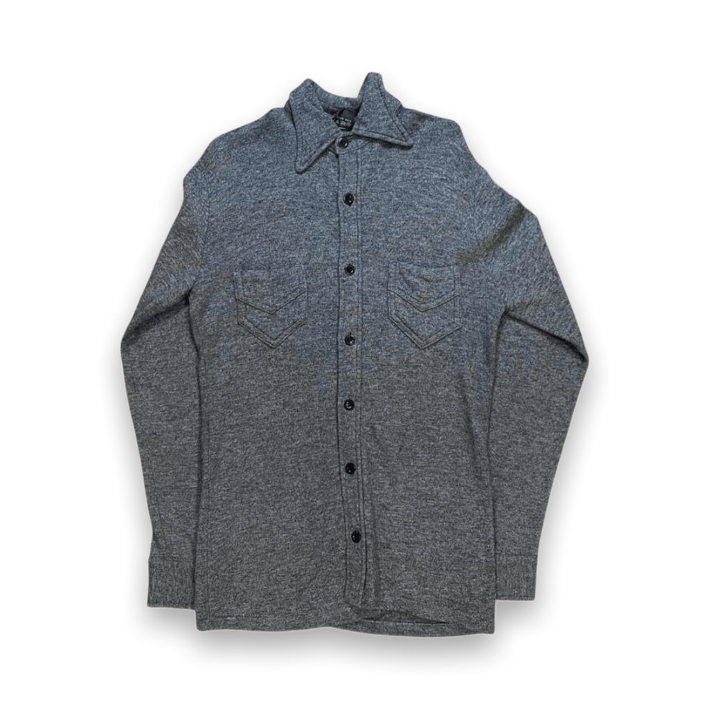 Sabre Vintage Button Up Long Sleeve Shirt Grey M