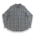 Patagonia Vintage Plaid Shirt loose Fit 1990's Purple Grey Mens L