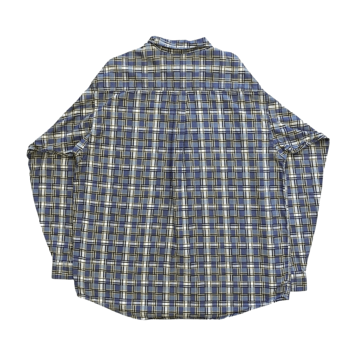 Patagonia Vintage Plaid Shirt loose Fit 1990's Purple Grey Mens L