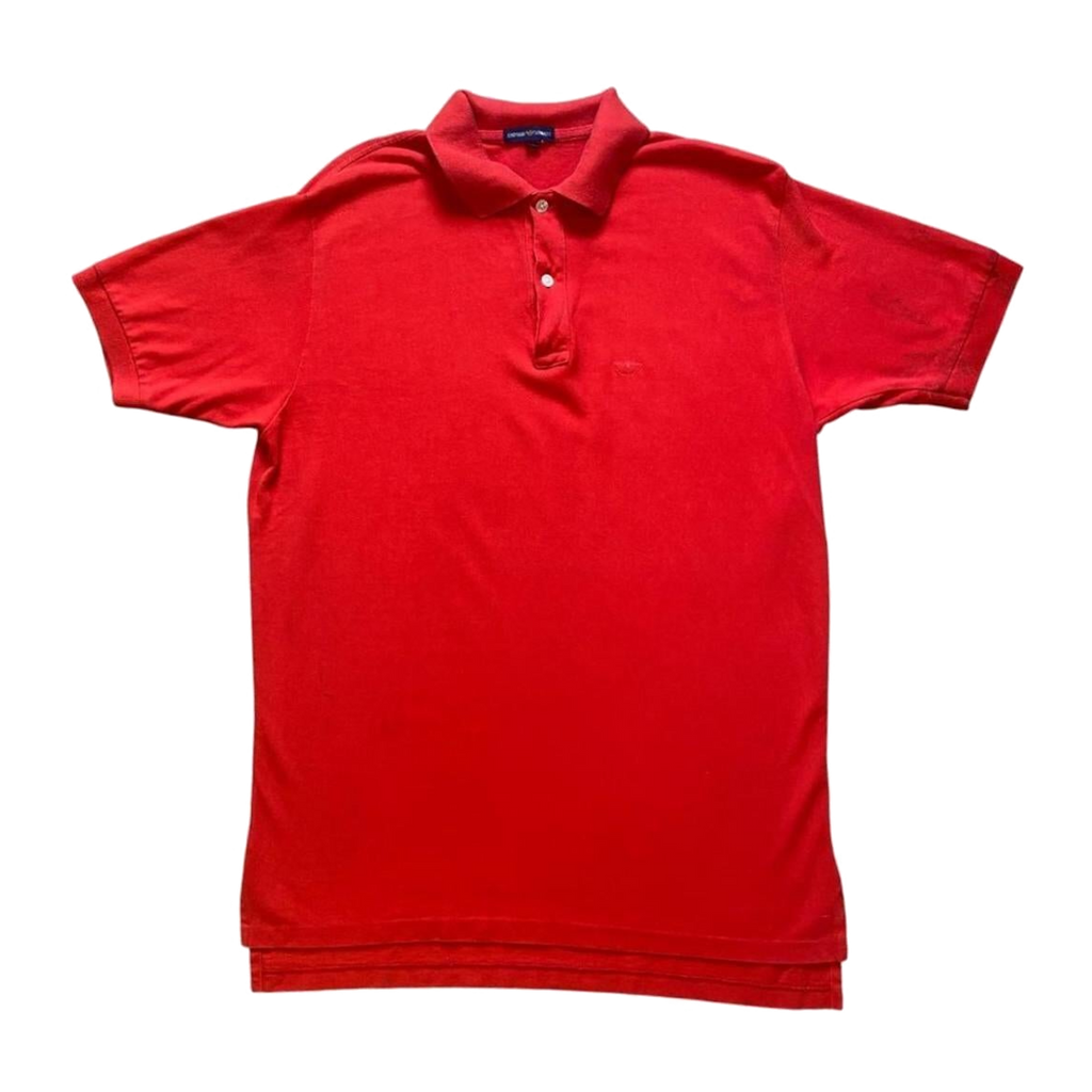 Classics of Emporio Armani Polo Shirt Gold Label Vintage 1980's Red XL