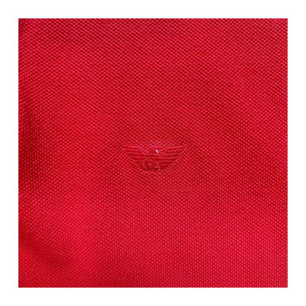 Classics of Emporio Armani Polo Shirt Gold Label Vintage 1980's Red XL
