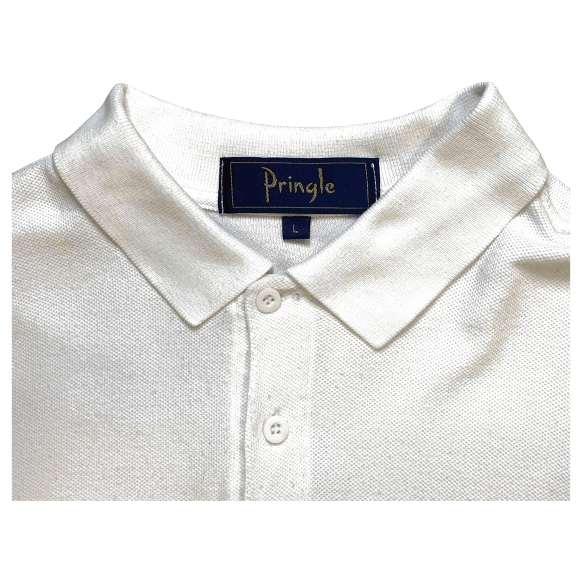 Scottish Rugby Union 1999 Pringle Official Polo Shirt White L