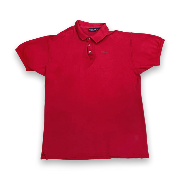 Vintage Patagonia Polo Shirt 1990's Red Size L