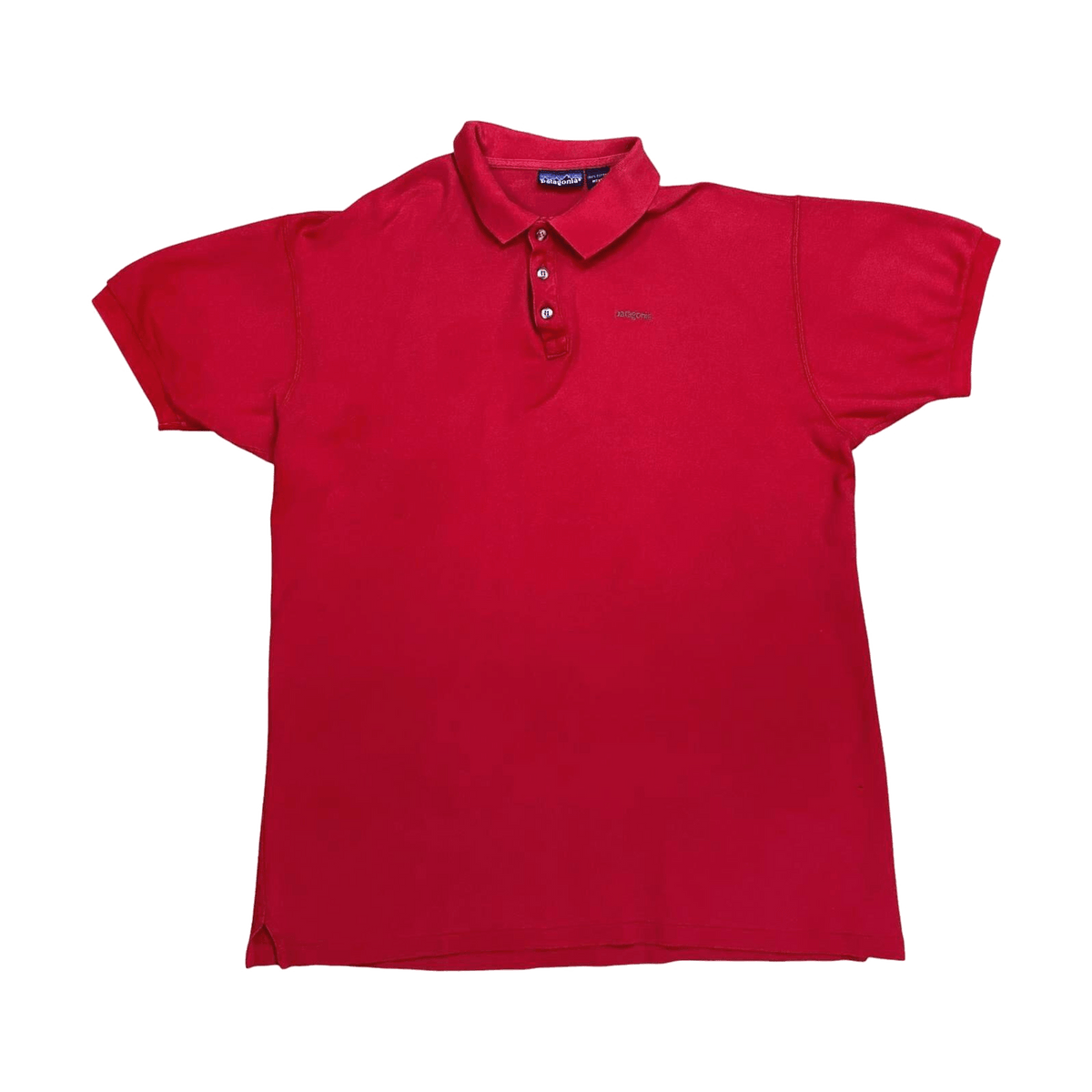 Vintage Patagonia Polo Shirt 1990's Red Size L
